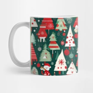 christmas trees pattern gift Mug